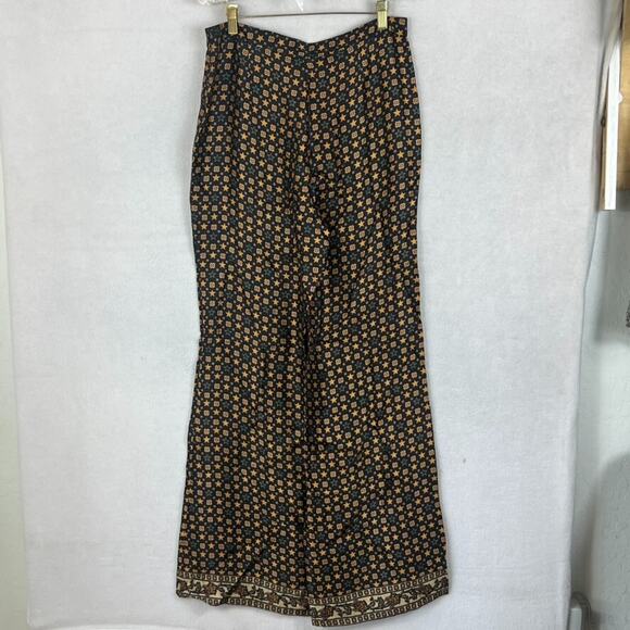 SANDRO Andy Women's  40(US 8) Trouser Pants Viscose Side Zipper Star Logo Print - Picture 2 of 9